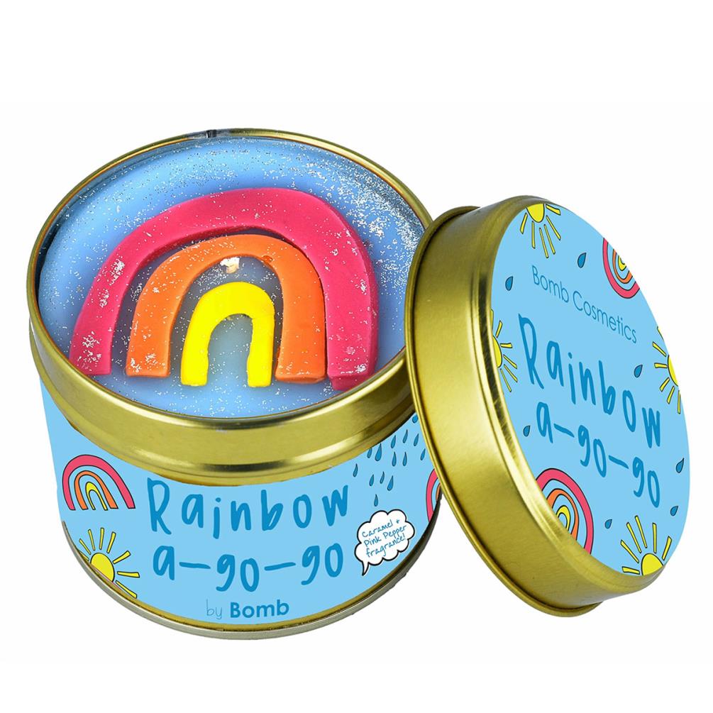 Bomb Cosmetics Rainbow A-Go-Go Tin Candle £8.78